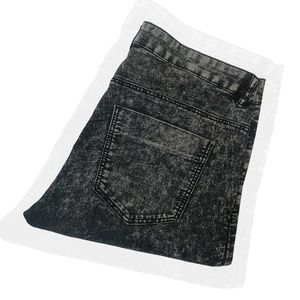 ✨ SALE ✨ HIGH-WAISTED BLACK & GREY ACID WASH JEANS